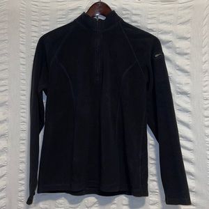 LL Bean Pullover Black Fitness Fleece